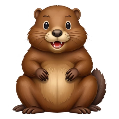 Canadian beaver sticker