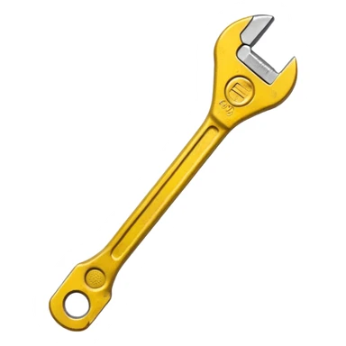 small yellow wrench sticker
