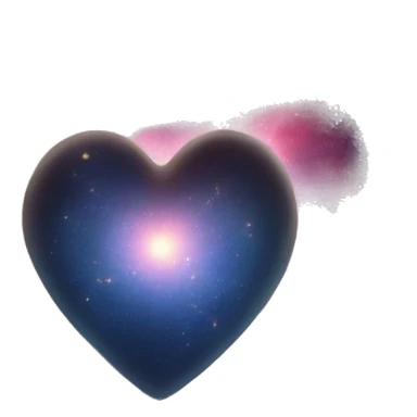 Heart in the middle of the universe sticker