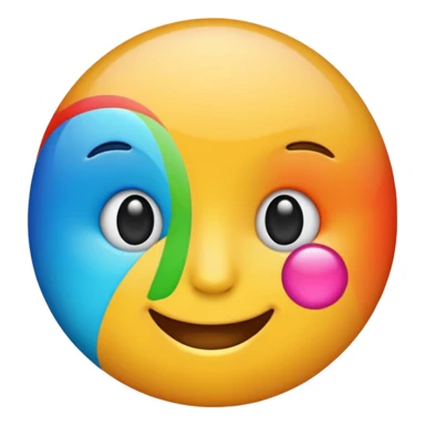 a colorful f emoji sticker