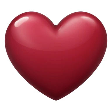 Maroon heart sticker