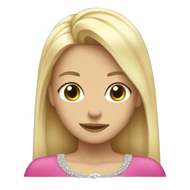 blonde bowing down to a queen sticker