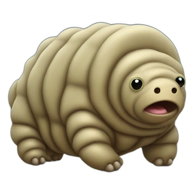 tardigrade brown sticker