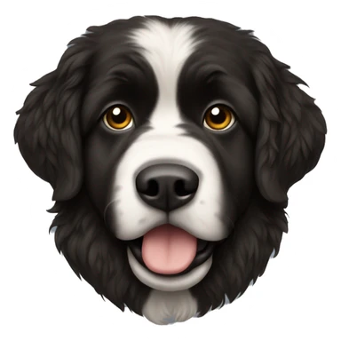 Newfoundland wearing Steelers sticker