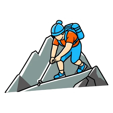 Person doing mountain climber exercise sticker