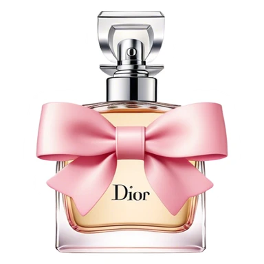 Classic miss dior eau de parfum, bow bottle, low, beige sticker