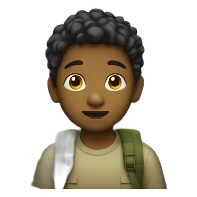 Lost boy in jungle sticker