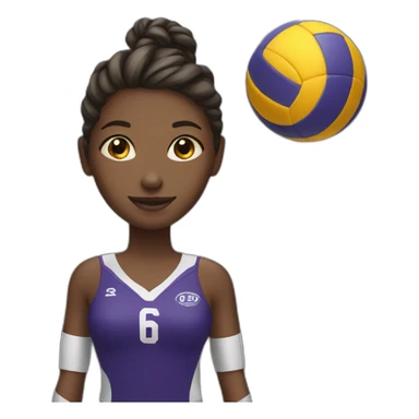 Volleyball girl sticker