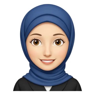 a beautiful French teacher wearing hijab sticker