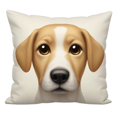 Dog on pillow sticker