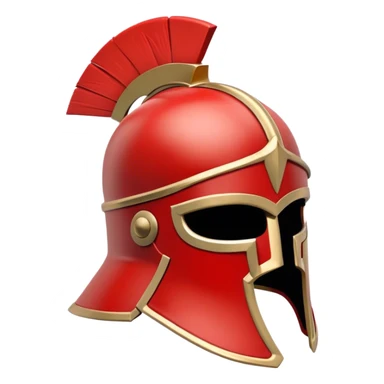 Gladiator Helmet red sticker