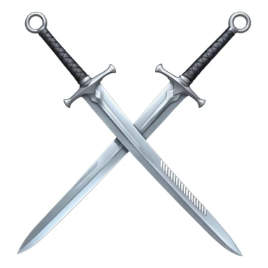 Sword with dual edge sticker