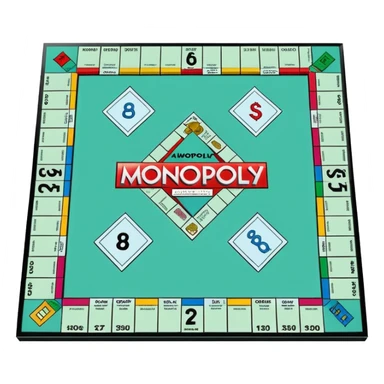 monopoly board sticker