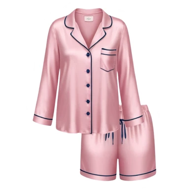 Light pink silk pyjamas set sticker