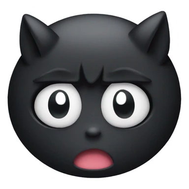 kuromi with angry eyes sticker