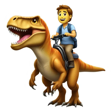 Ryder riding a trex sticker