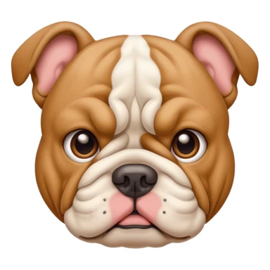 Cute bulldog sticker
