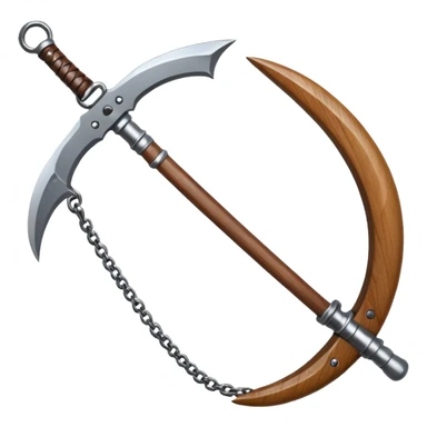 make japan weapon named "kusarigama" sticker