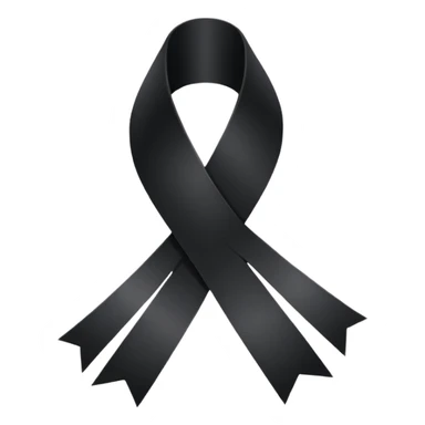 Ruban noir croisé avec 1 boucle comme celui de Crans Montana sticker