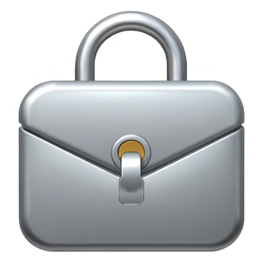A lock icon on a closed email, with no text. sticker