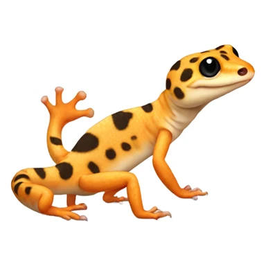 leopard gecko orange  sticker