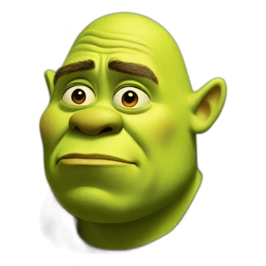 sad shrek sticker