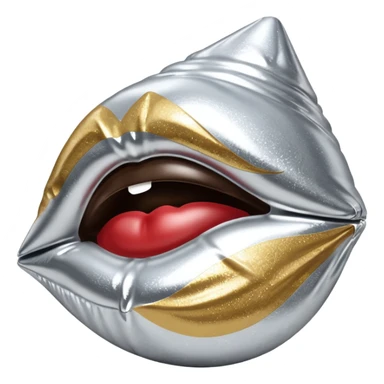 Glittery Hershey’s kiss (no face)  sticker