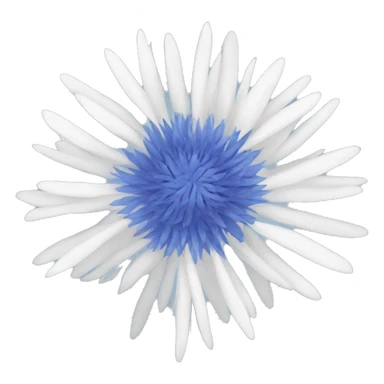 white cornflower emoji sticker