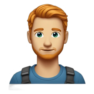 rousse au yeux bleu sticker