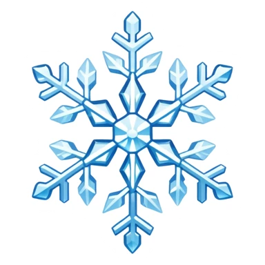 snowflake with different color  sticker