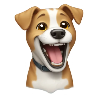 Cute dog Laughing  sticker
