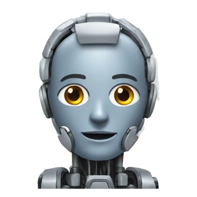 Emoji describing the topic of artificial intelligence sticker