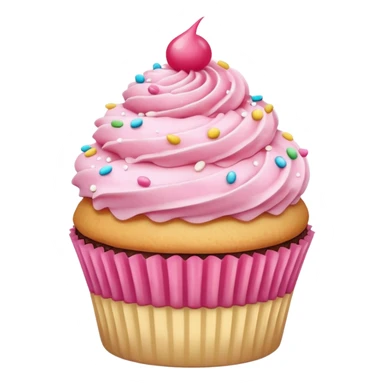 Cute CCupcake with pink icing sticker