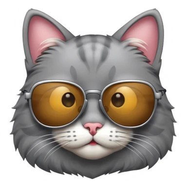 Cat wearing sunglasses sticker