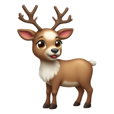 cute reindeer  sticker