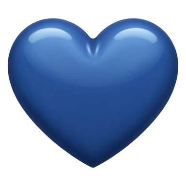 Navy blue heart sticker