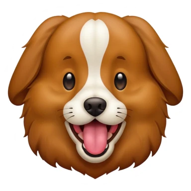 Dog sticking tongue out  sticker