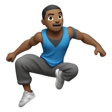 character who does parkour sticker