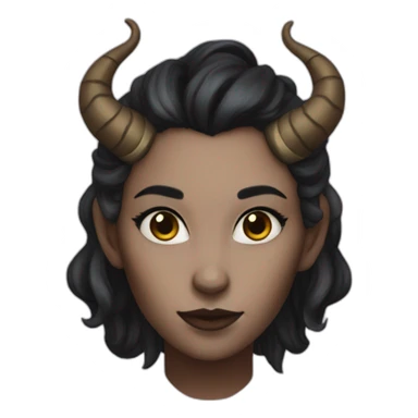 Tiefling bard female sticker