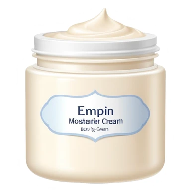 body moisturizer cream pot with label sticker