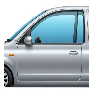 car door opened and nothing else is seen  sticker