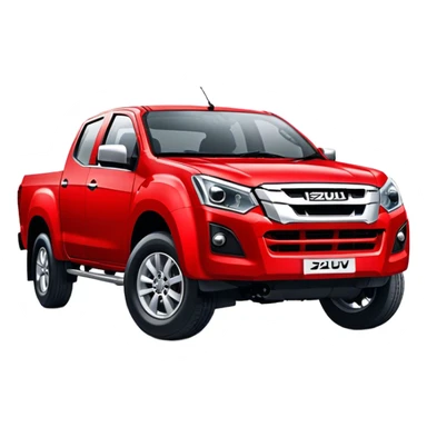 Isuzu D-MAX - Isuzu (Model Year: 2024) (Iconic colour: Red) sticker