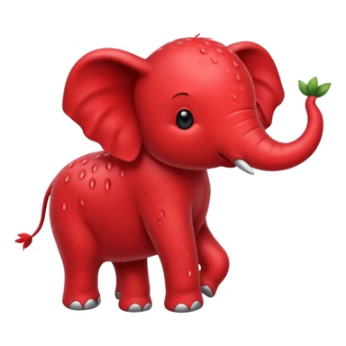 Hazme un elefante con piel de fresa sticker