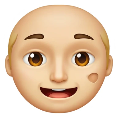 A face that bites his face sticker