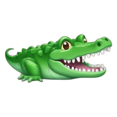 Crocodile avec un noeud papillon sticker