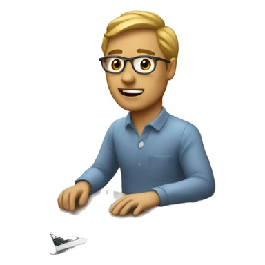 editor de video con una macbook  sticker