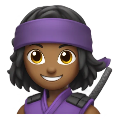 Female Ninja Warrior Athlete grabbig a bar with one hand smiling sticker