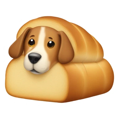 Dog loaf of bread sticker