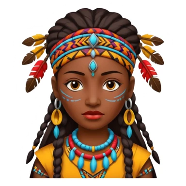 tribal woman sticker