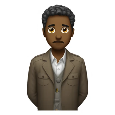 Una persona enojada pero a la vez triste sticker